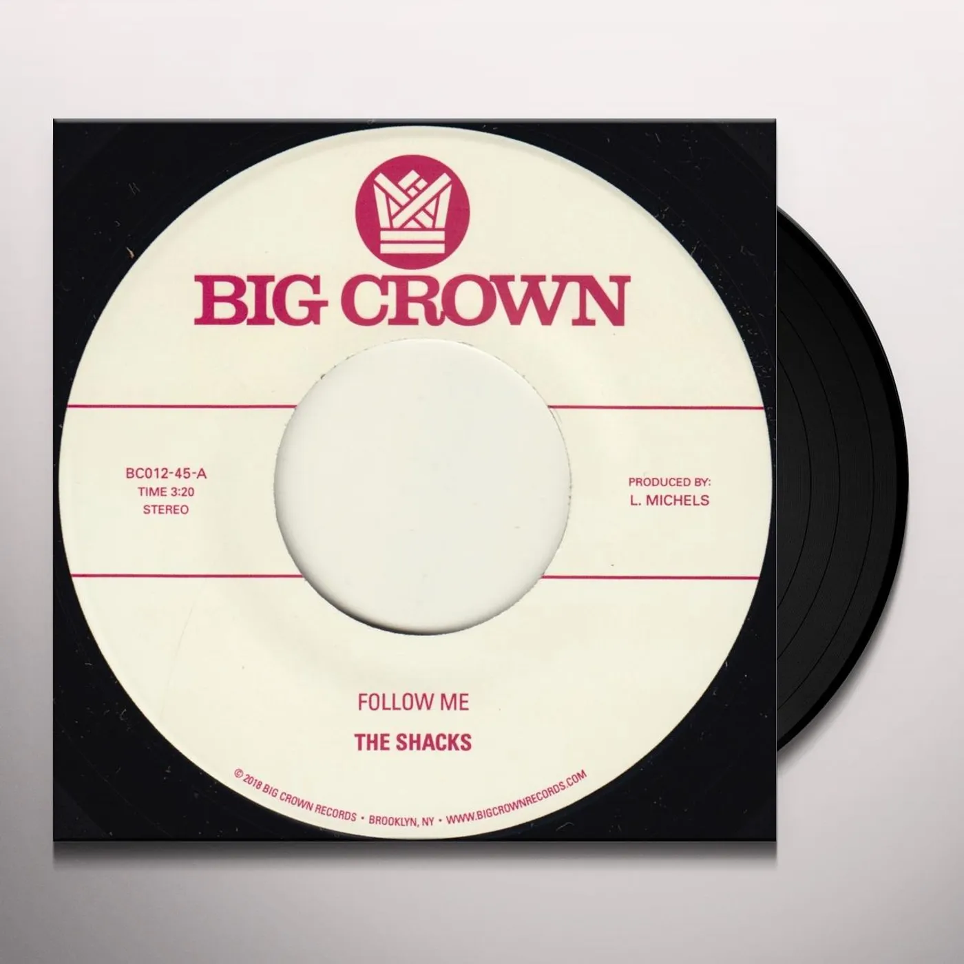 The Shacks FOLLOW ME / TEXAS Vinyl Record