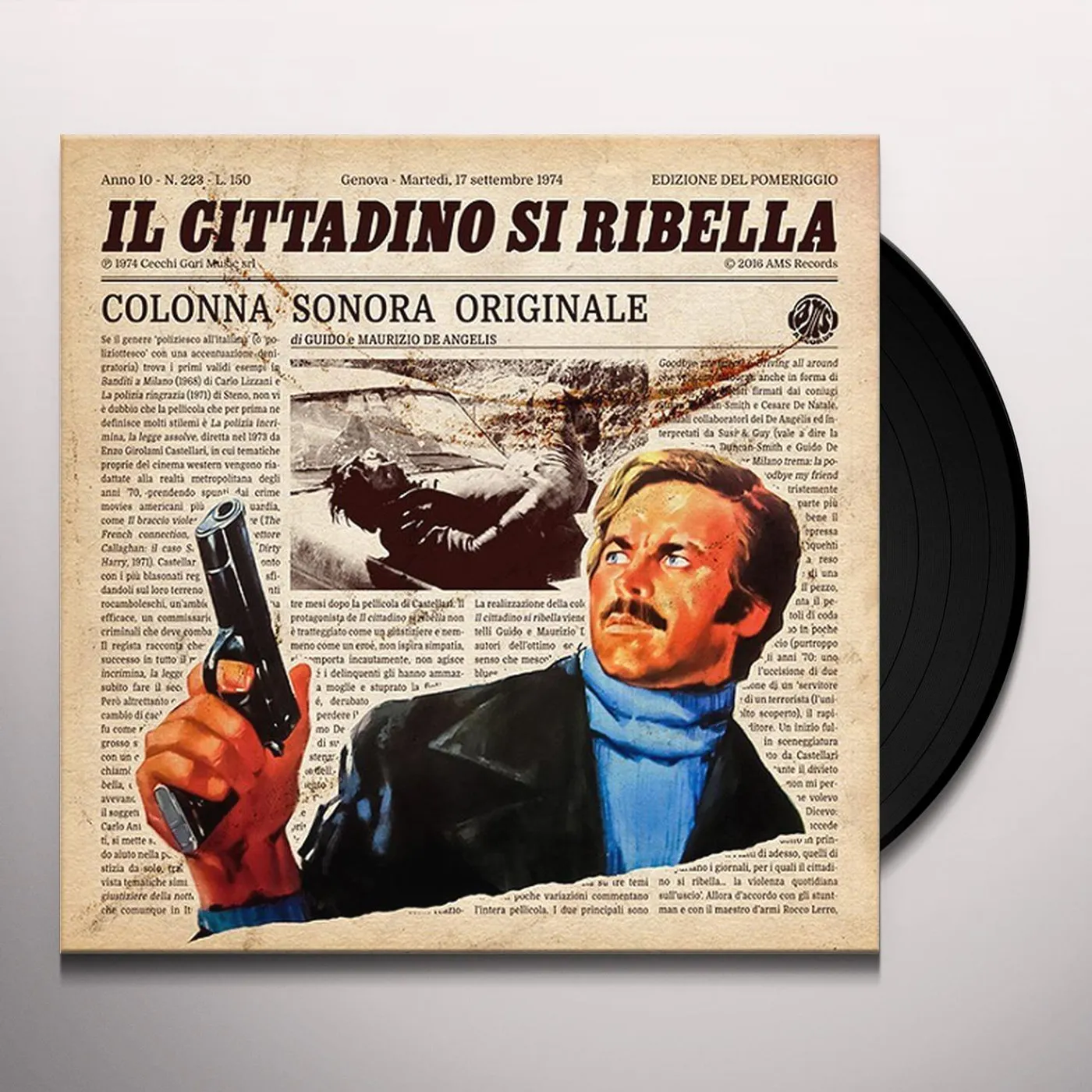 Guido & Maurizio De Angelis IL CITTADINO SI RIBELLA / Original Soundtrack Vinyl Record