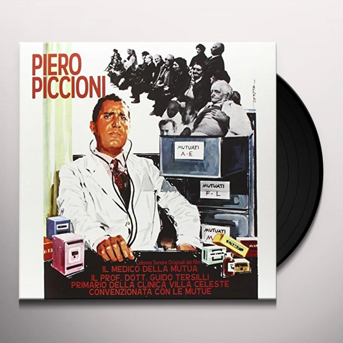 Piero Piccioni IL MEDICO DELLA MUTUA / IL PROF. DOTT. GUIDO TERSI Vinyl Record