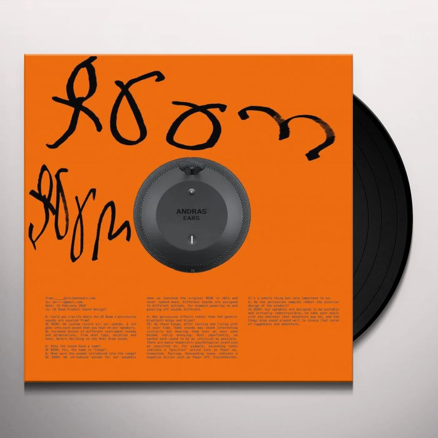 Andras Boom Boom Vinyl Record