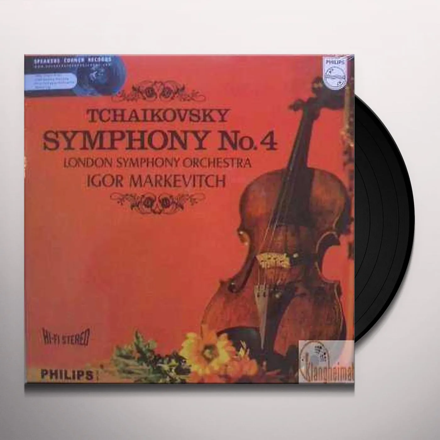 Igor Markevitch TCHAIKOVSKY: SYMPHONY NO. 4 Vinyl Record