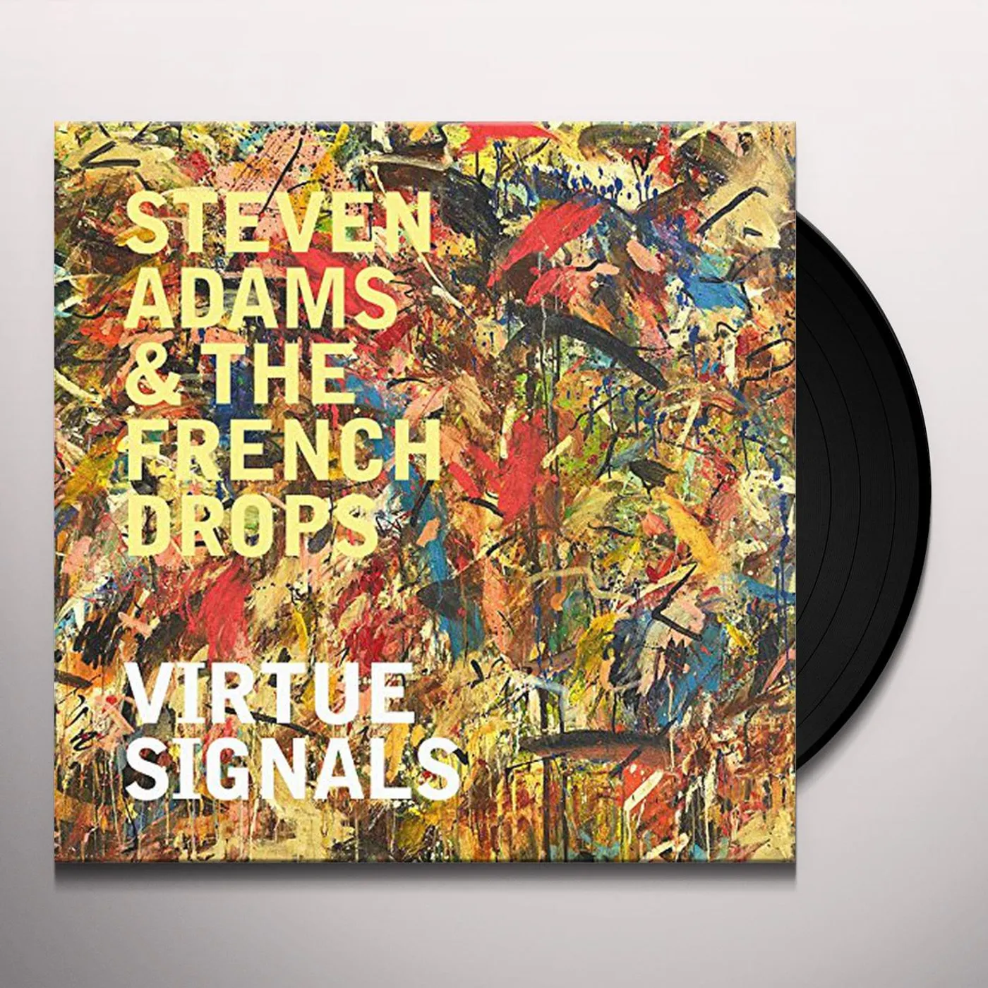 Steven Adams & The French Drops VIRTUE SIGNALS Vinyl Record