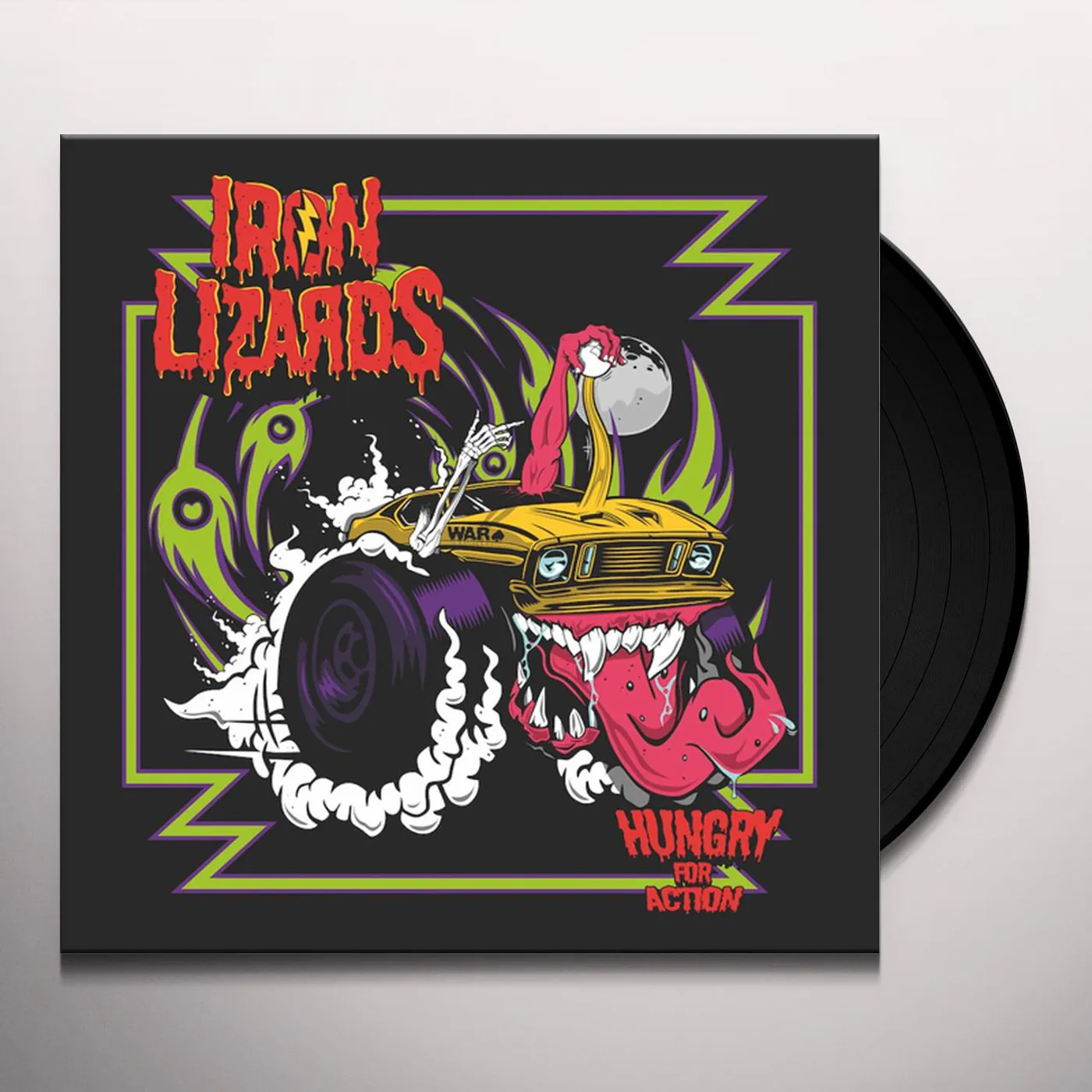 Iron Lizards HUNGRY FOR ACTION (PURPLE VINYL) Vinyl Record