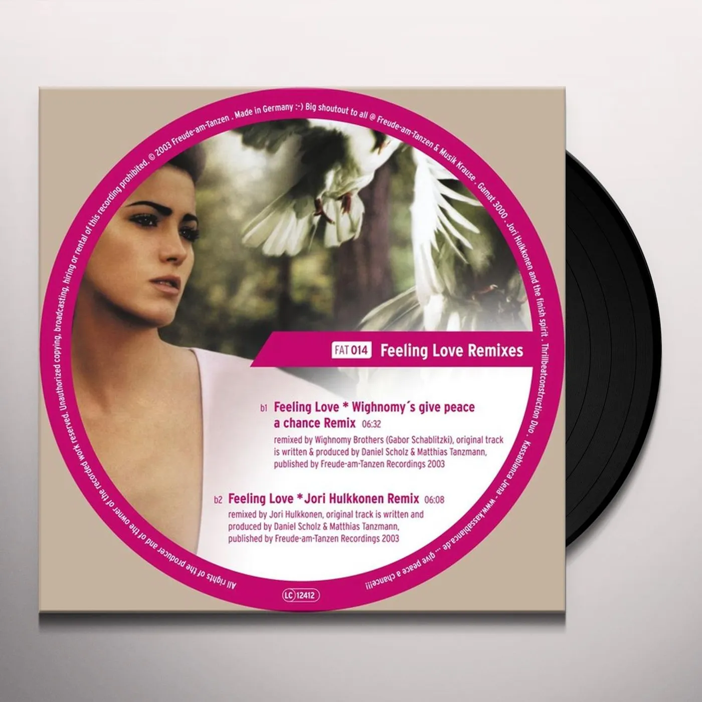 Gamat 3000 FEELING LOVE REMIXES Vinyl Record