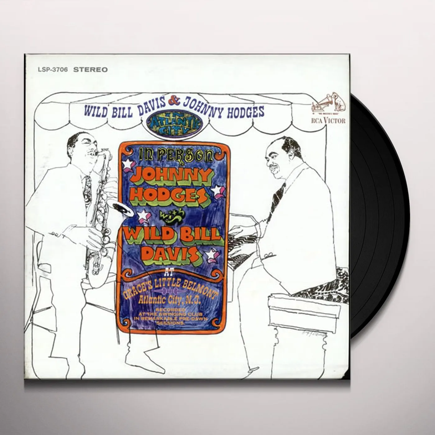 Johnny Hodges & Wild Bill Davis IN ATLANTIC CITY Vinyl Record