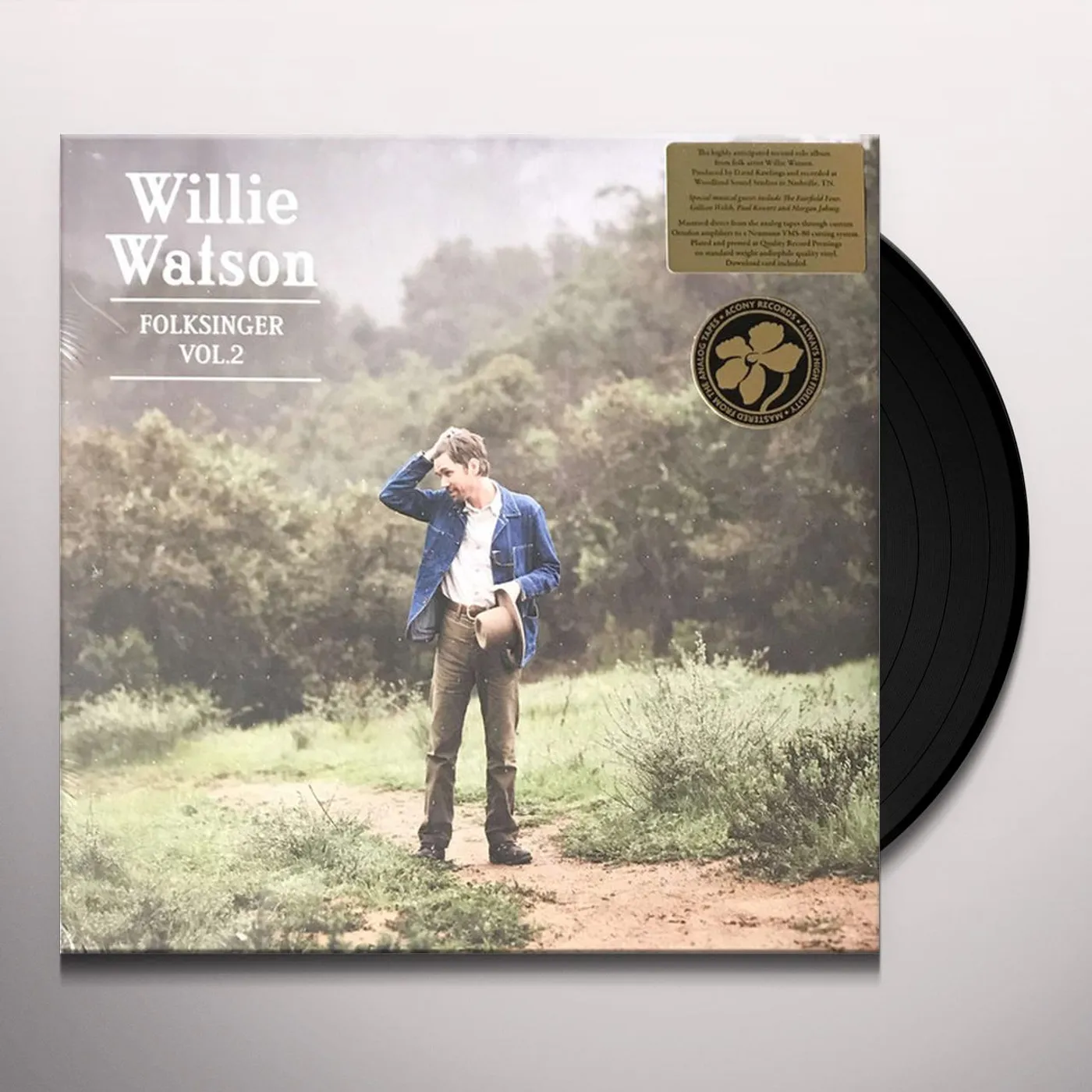 Willie Watson FOLKSINGER VOL 2 Vinyl Record
