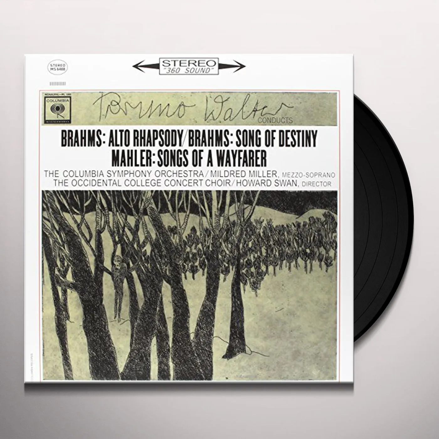 Bruno Walter BRAHMS: ALTO RHAPSODY / SONG OF Vinyl Record