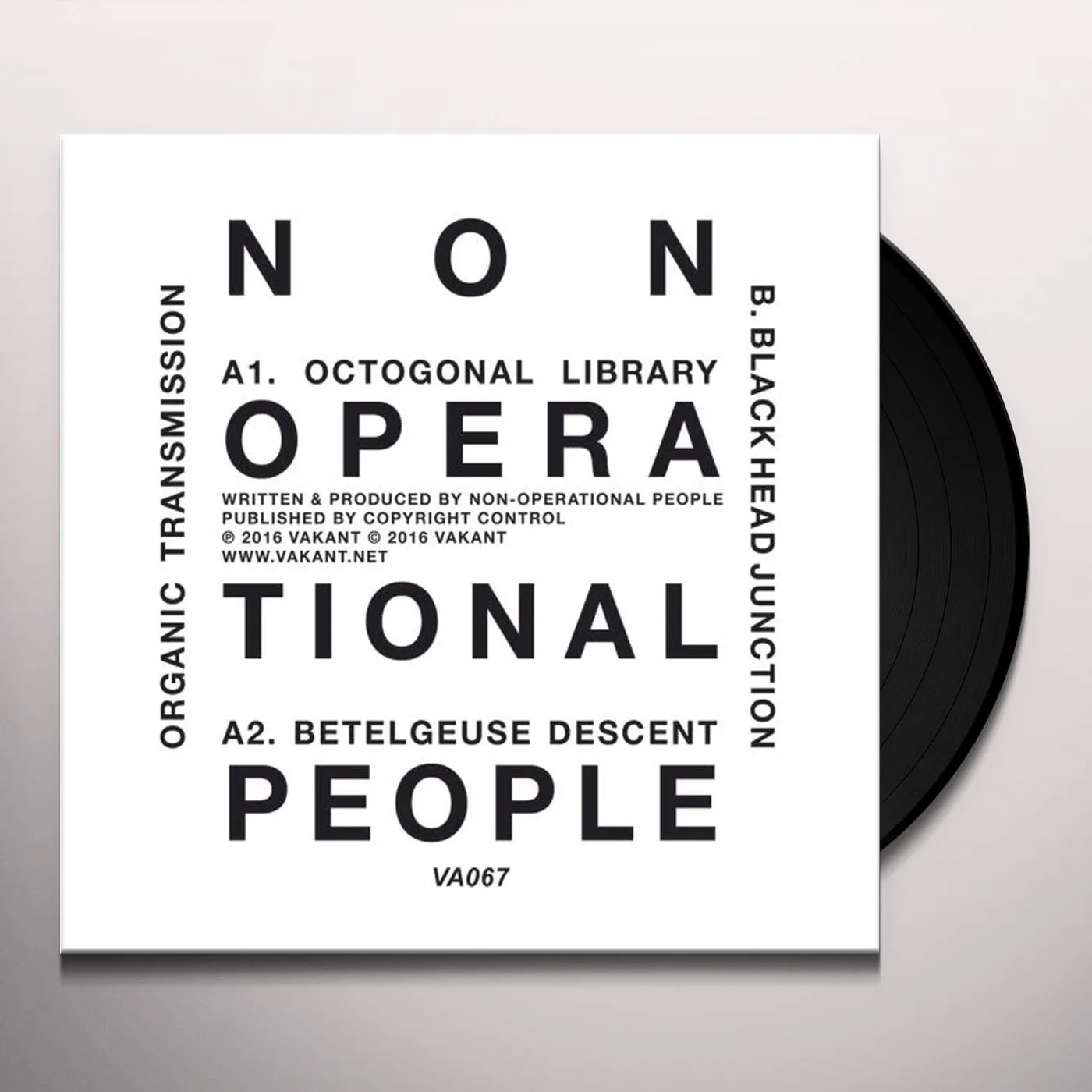 Non-Operational People Organic Transmission Vinyl Record
