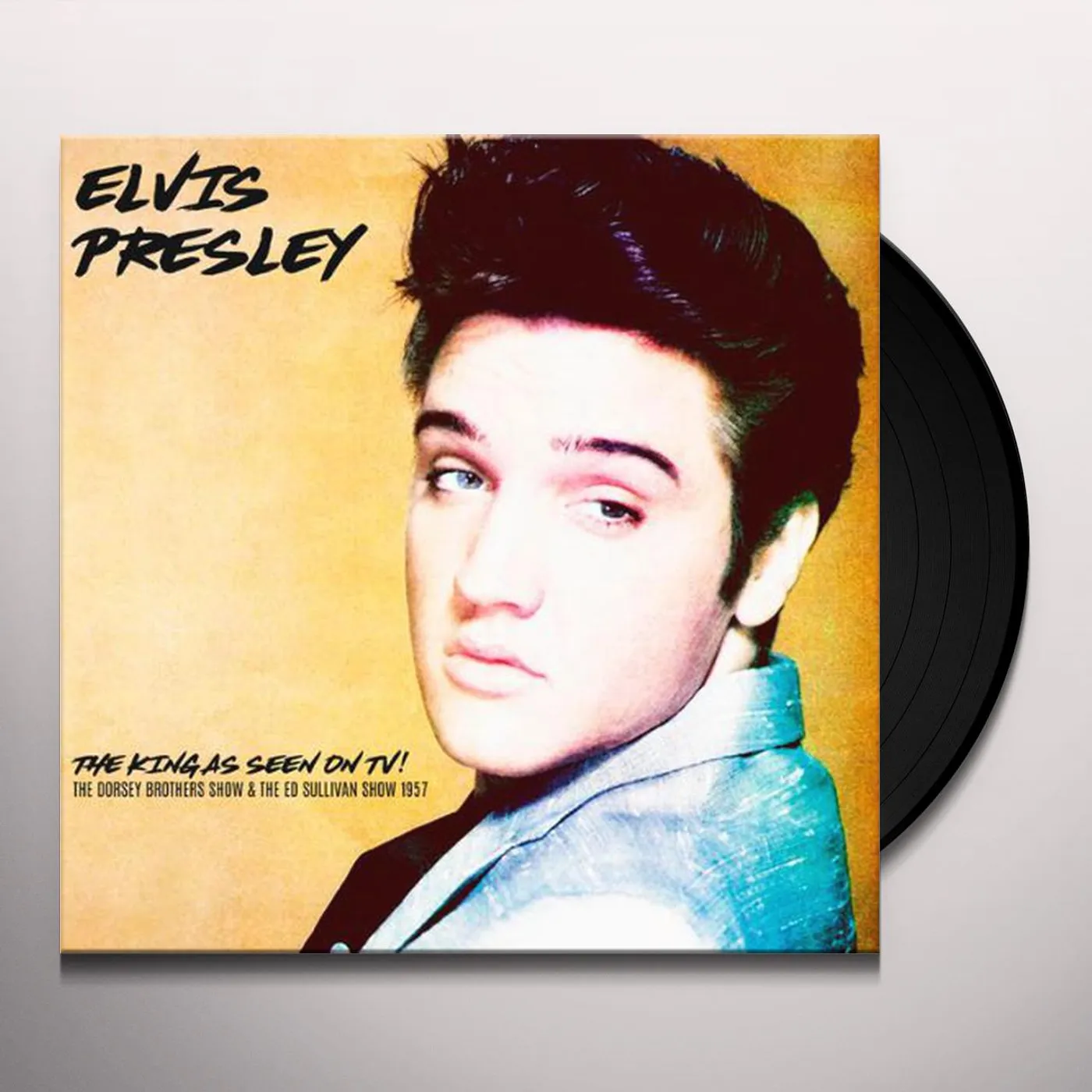 Elvis Presley King As Seen On TV! The Dorsey Brothers Show & The Ed Sullivan Show 1957 Vinyl Record