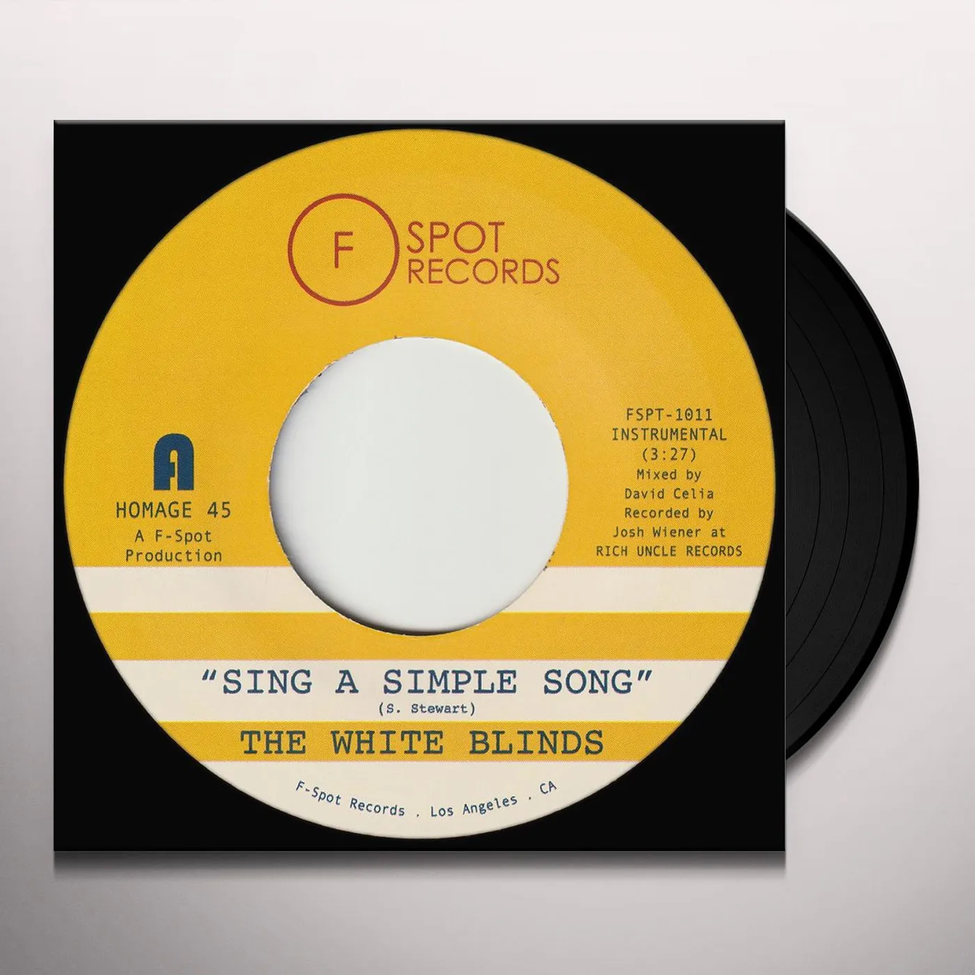 The White Blinds SING A SIMPLE SONG / KLAPP BACK Vinyl Record