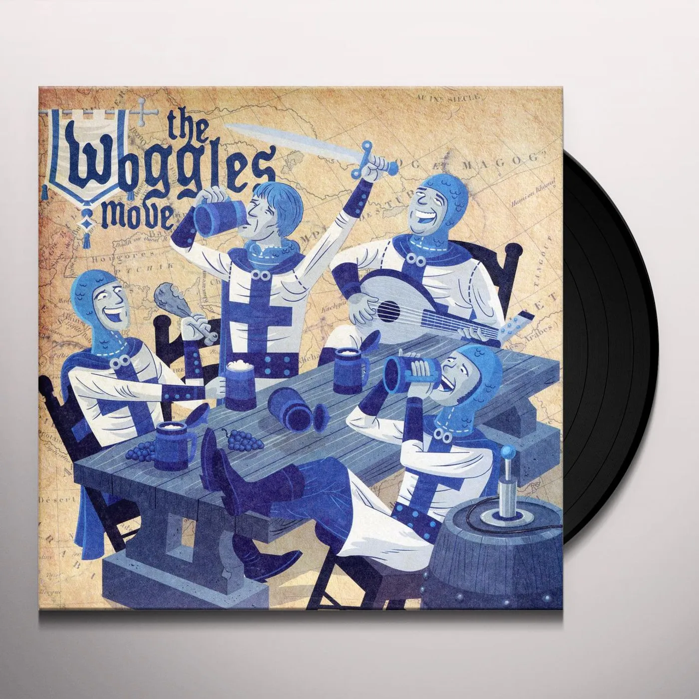 The Woggles MOVE/A WASTE ON THE YOUNG Vinyl Record