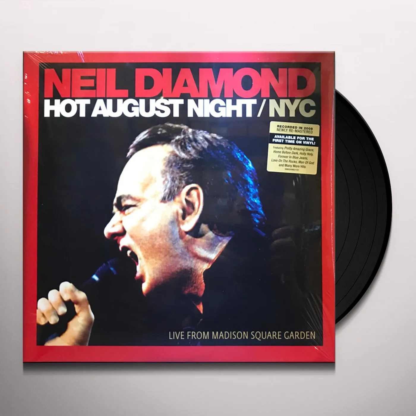 Neil Diamond HOT AUGUST NIGHT/NYC LIVE FROM MADISON SQUARE GARDEN (2LP) Vinyl Record