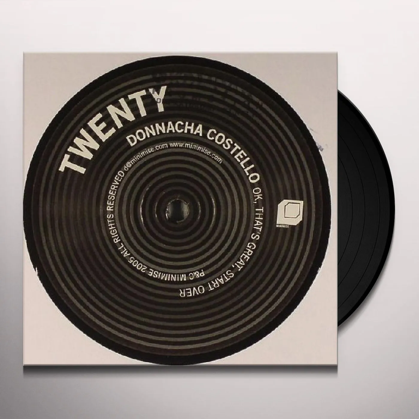 Donnacha Costello OK THAT'S GREAT START OVER Vinyl Record