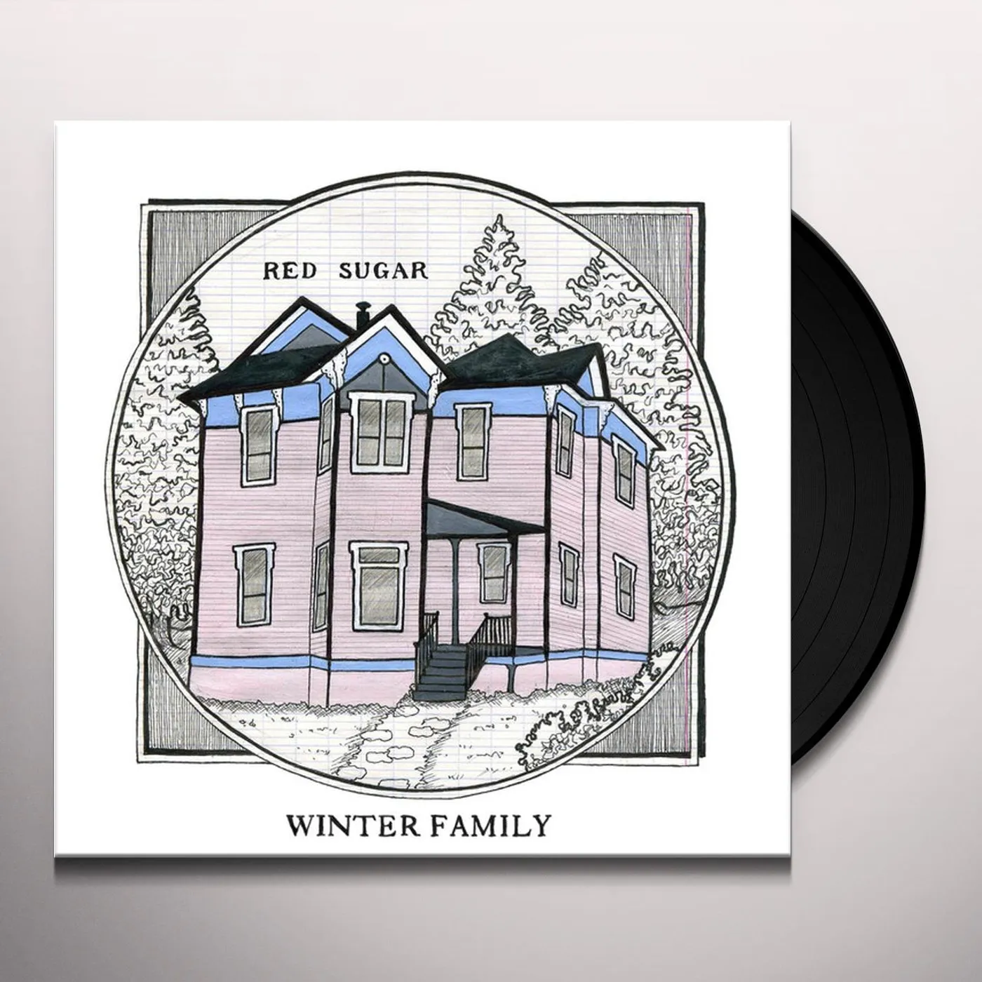 Winter Family Red Sugar Vinyl Record