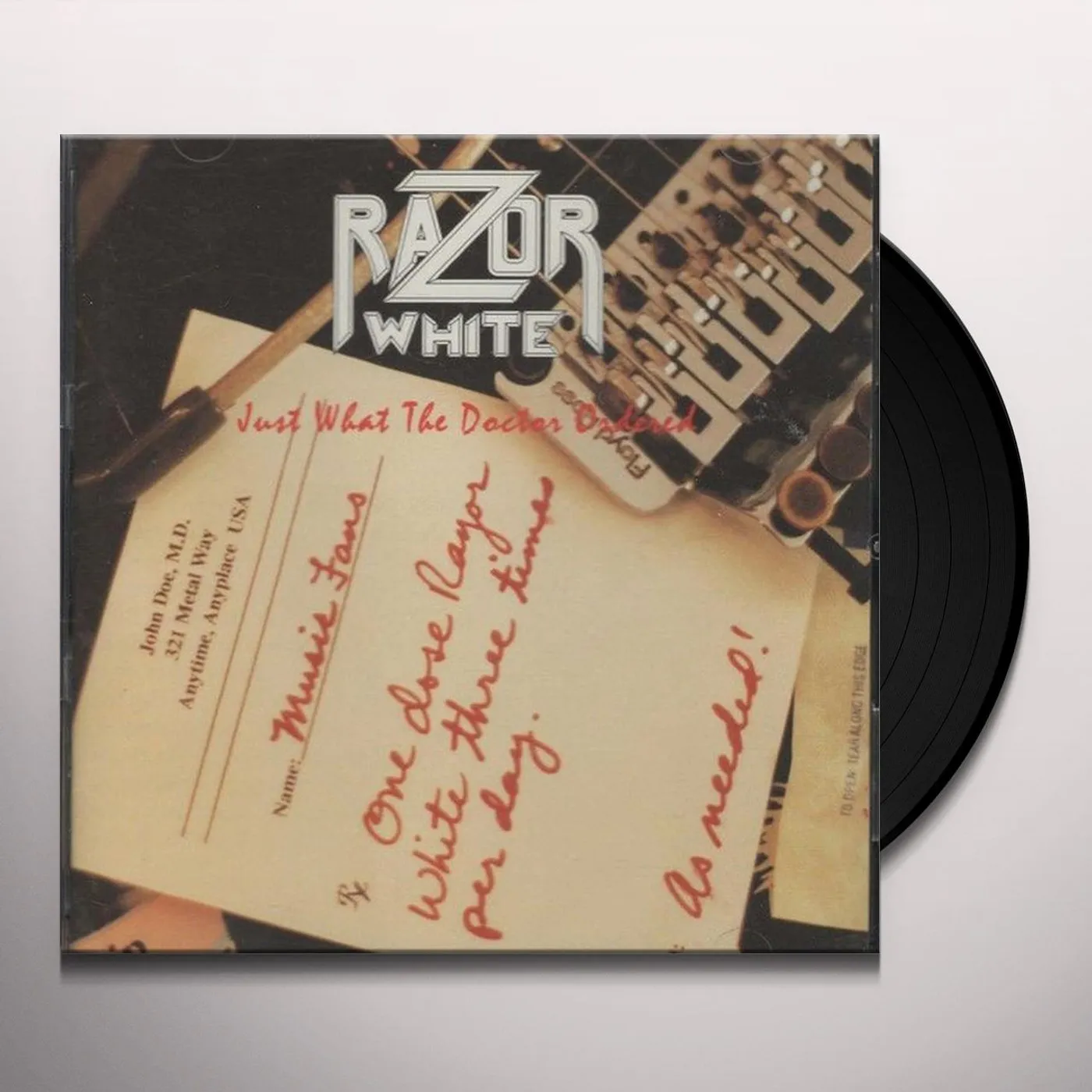 Razor White JUST WHAT THE DOCTOR ORDERED Vinyl Record
