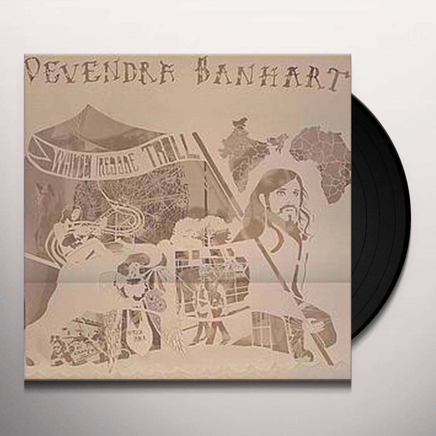 Devendra Banhart WHITE REGGAE TROLL Vinyl Record - UK Release