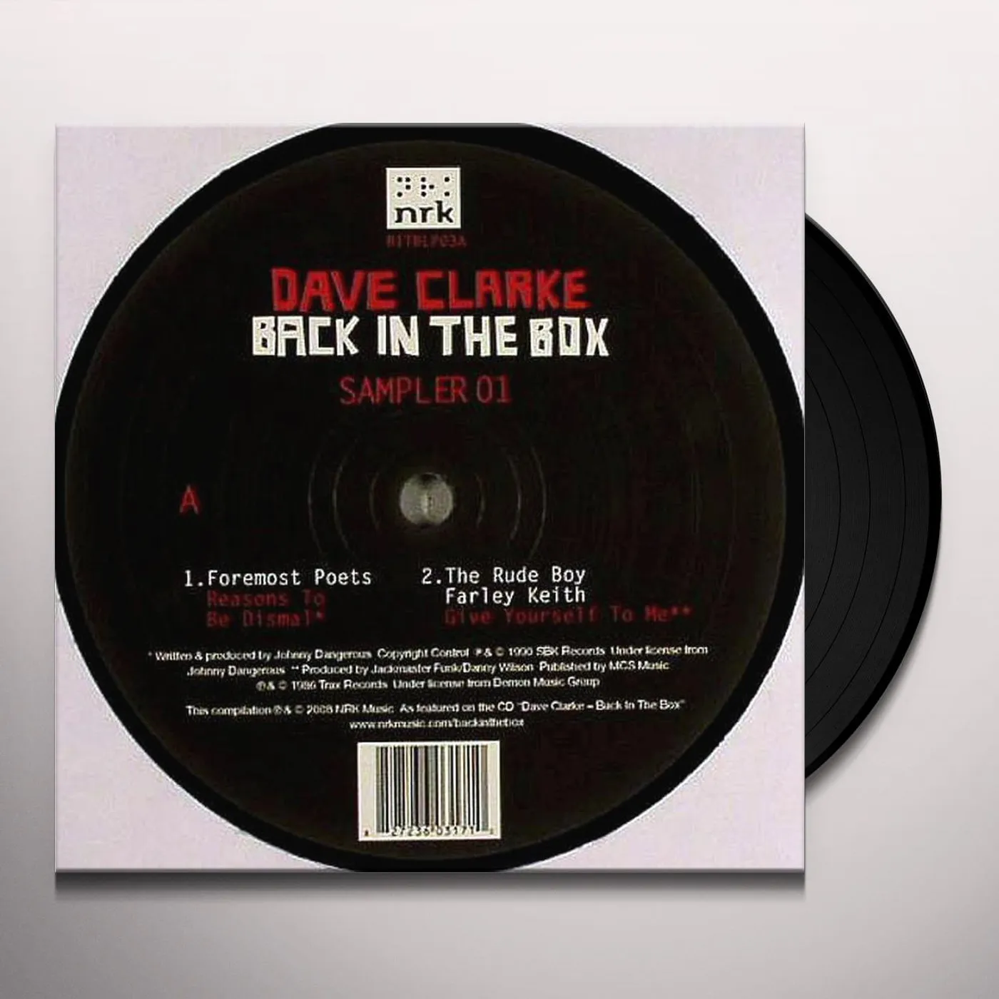 DAVE CLARKE-BACK IN THE BOX-12-SAMPLER 1 Vinyl Record