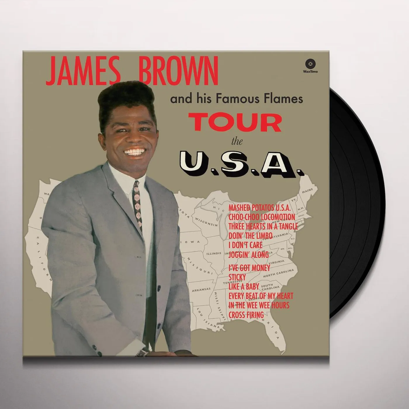 James Brown TOUR THE U.S.A Vinyl Record - Spain Release