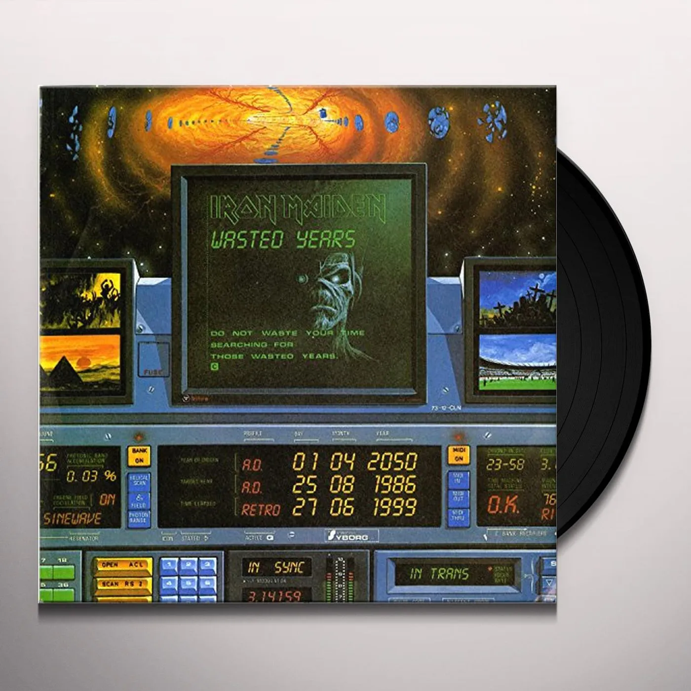 Iron Maiden WASTED YEARS Vinyl Record - Limited Edition