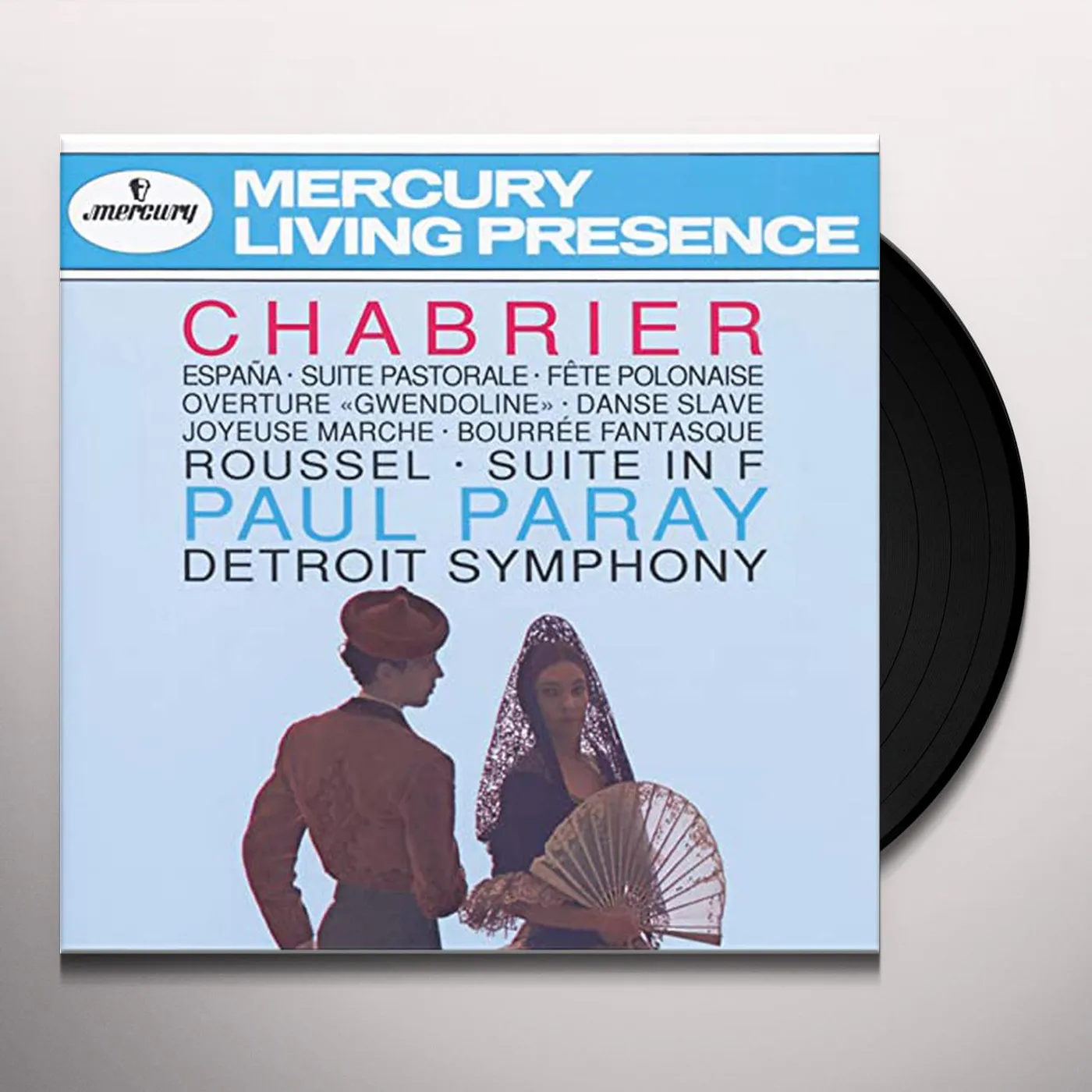 Paul Paray / Detroit Symphony Orchestra MUSIC OF CHABRIER Vinyl Record