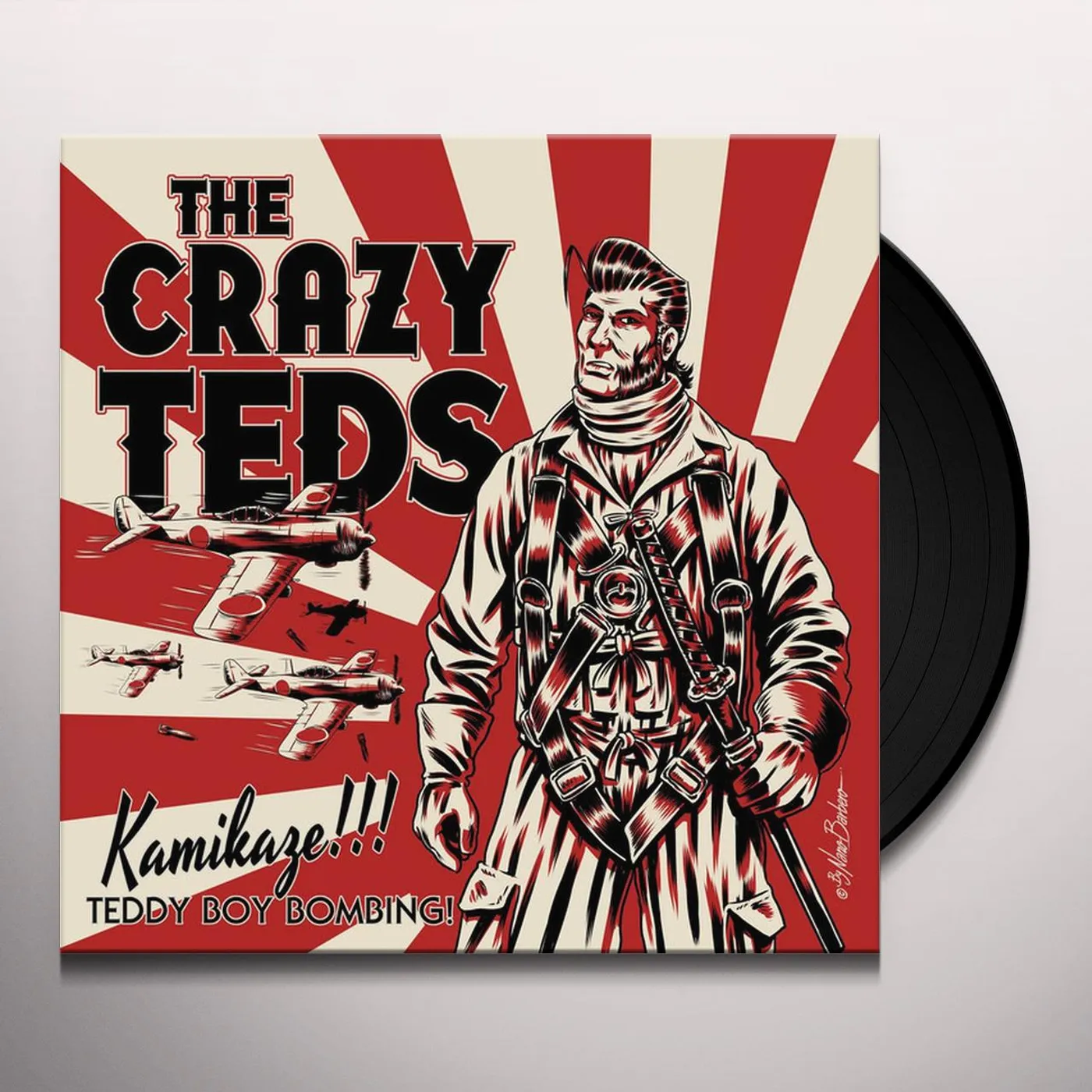 The Crazy Teds KAMIKAZE TEDDY BOY BOMBING Vinyl Record