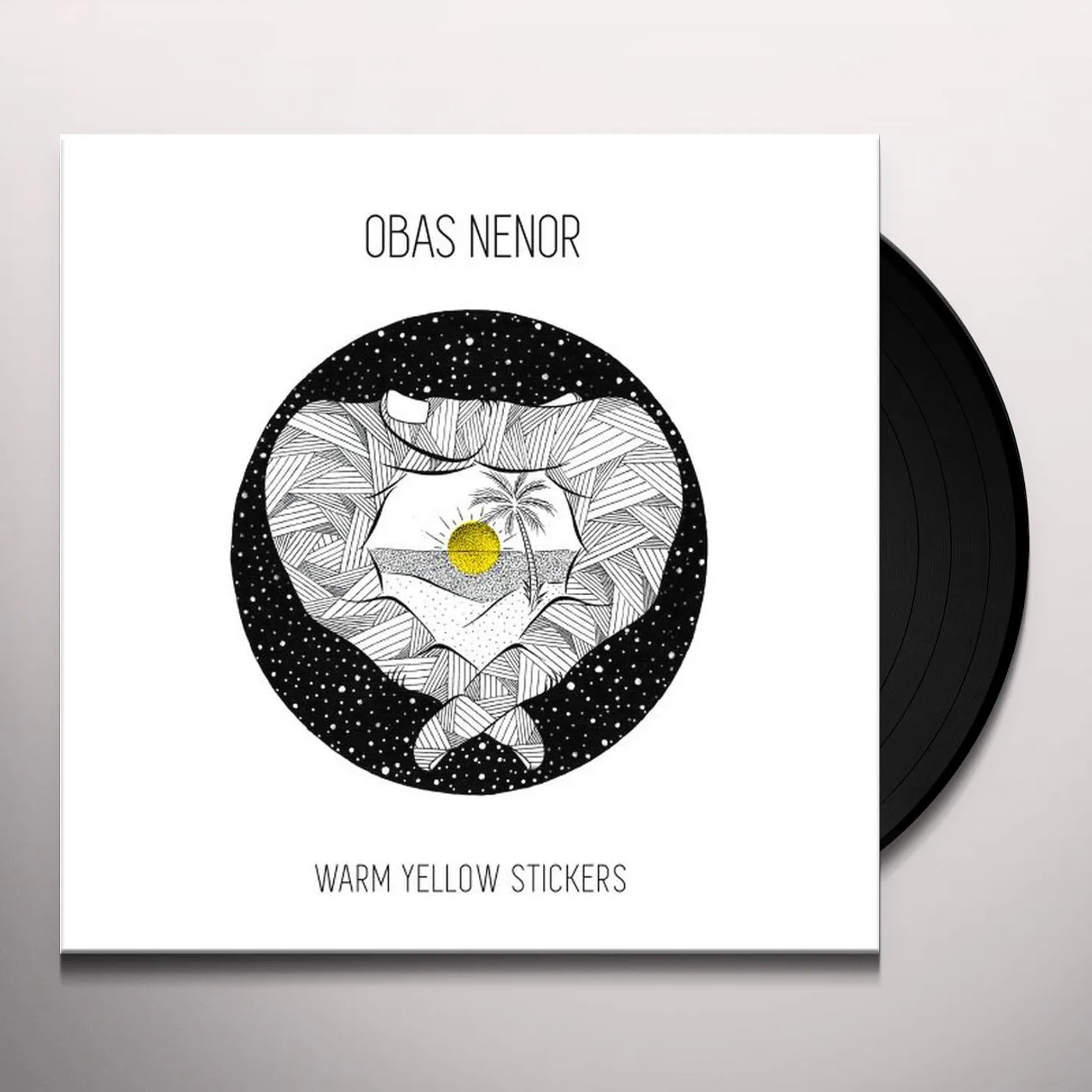 Obas Nenor Warm Yellow Stickers Vinyl Record