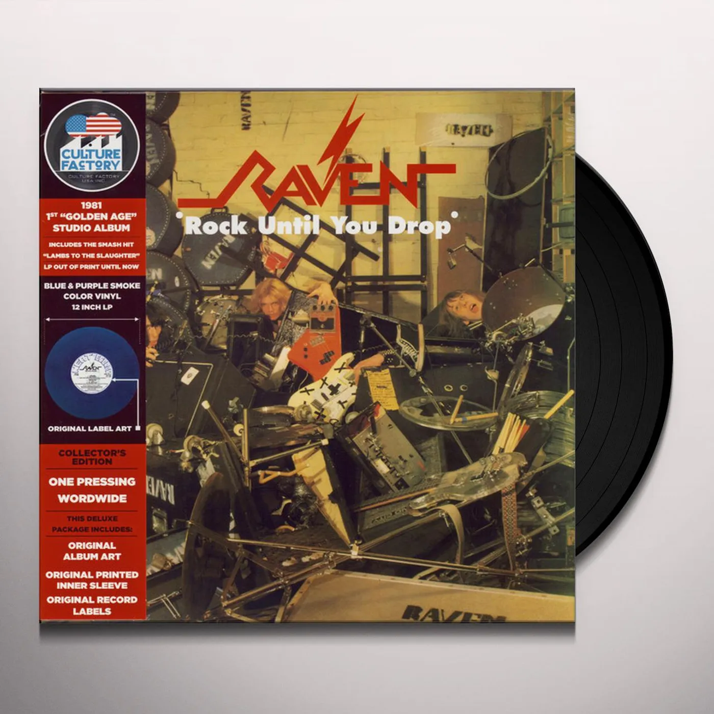 Raven ROCK UNTIL YOU DROP (PURPLE SMOKE VINYL) Vinyl Record