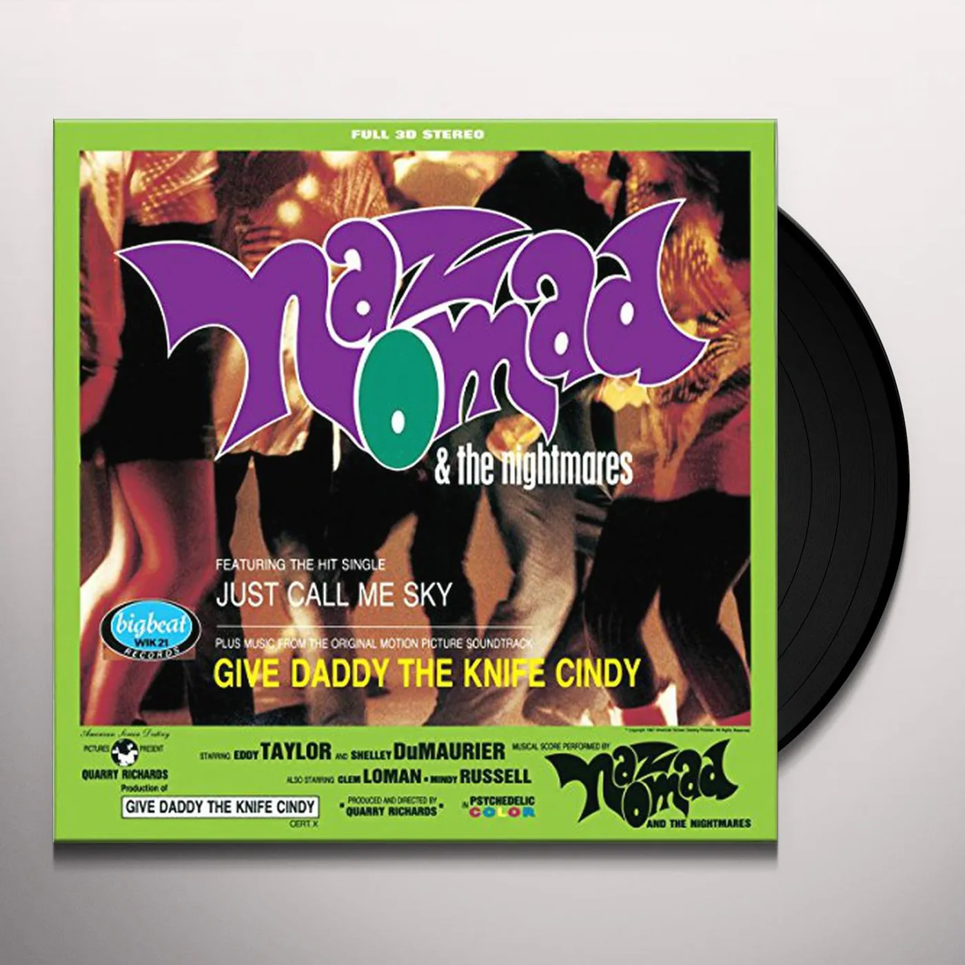 Naz Nomad And The Nightmares Give Daddy The Knife Cindy Vinyl Record