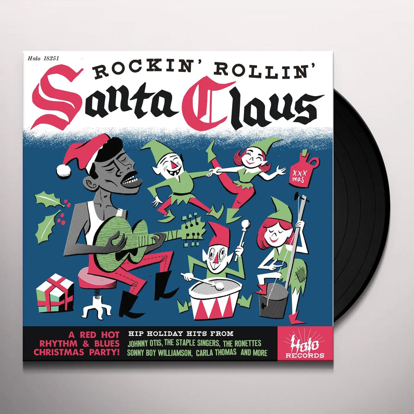 ROCKIN & ROLLIN WITH SANTA CLAUS / VARIOUS Vinyl Record