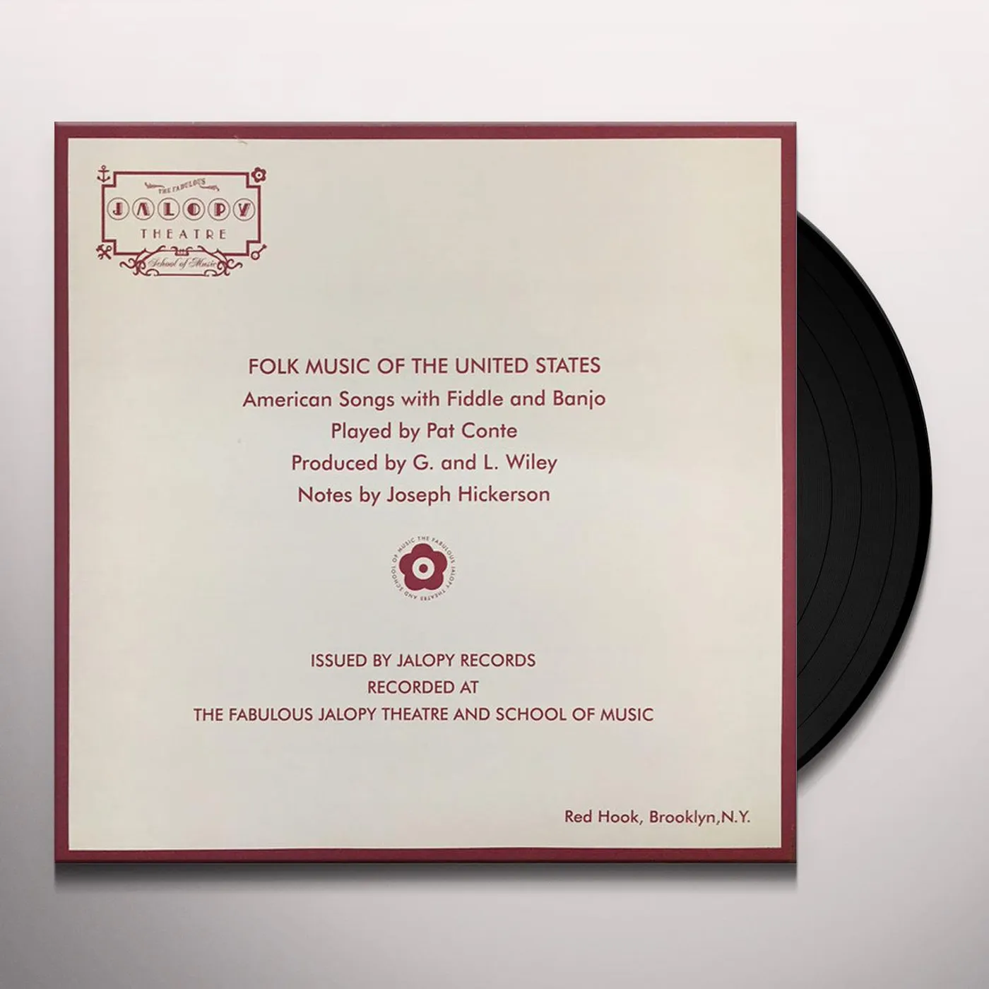 Pat Conte American Songs with Fiddle and Banjo Vinyl Record