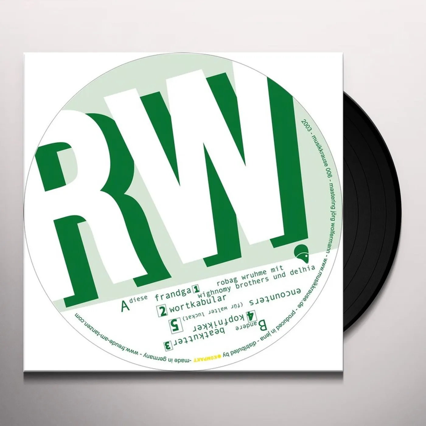 Robag Wruhme Kopfnikker Vinyl Record