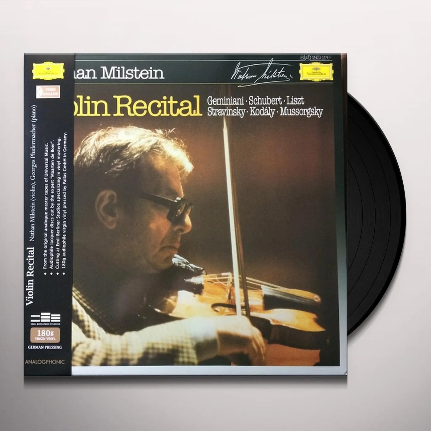 Nathan Milstein Violin Recital Vinyl Record