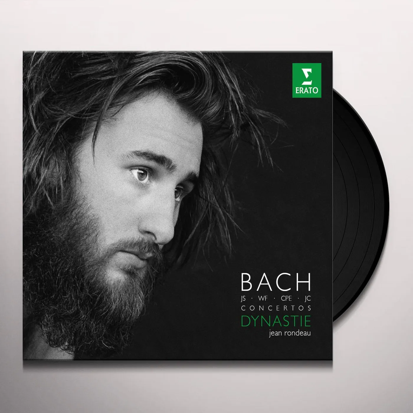 Bach / Jean Rondeau FIVE CONCERTOS FOR HARPSICHORD Vinyl Record