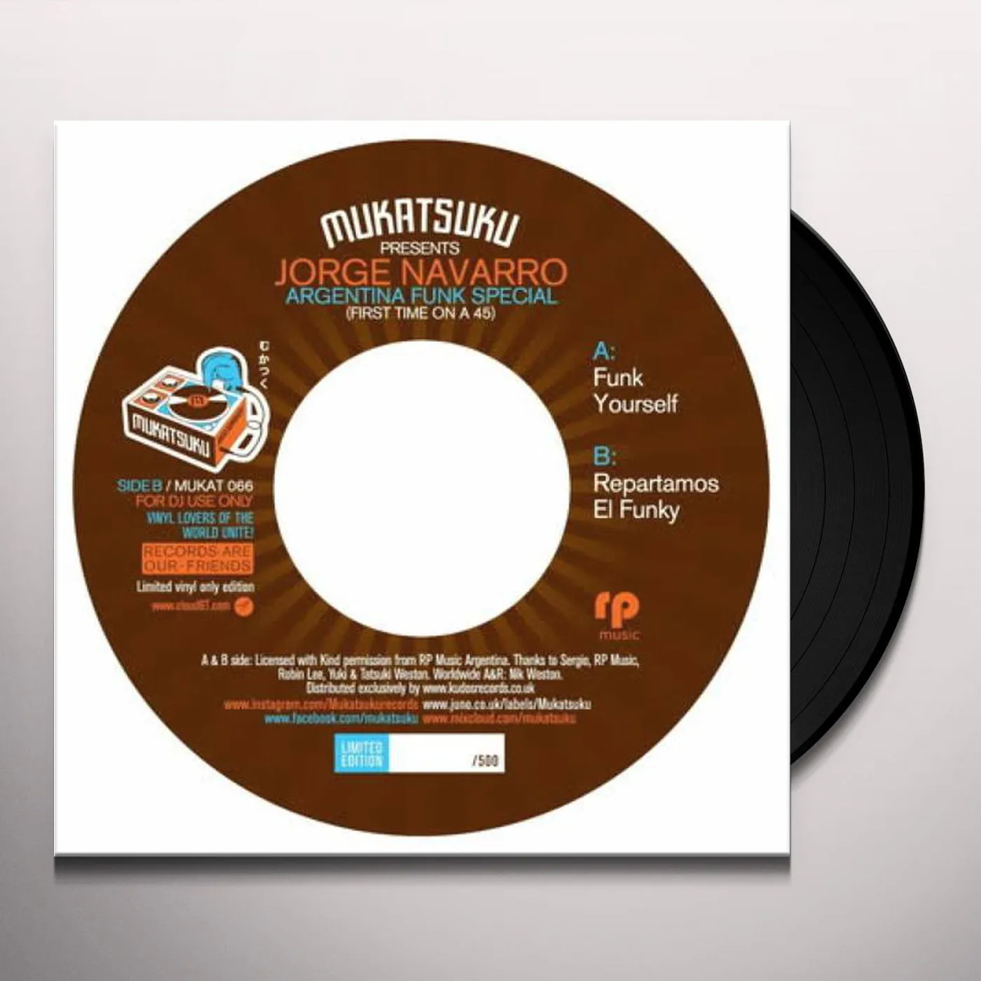 Jorge Navarro FIRST TIME ON A 45: ARGENTINA FUNK SPECIAL Vinyl Record