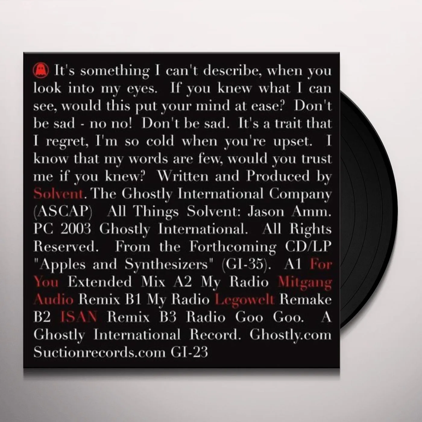 Solvent RADIO GA GA 2 Vinyl Record