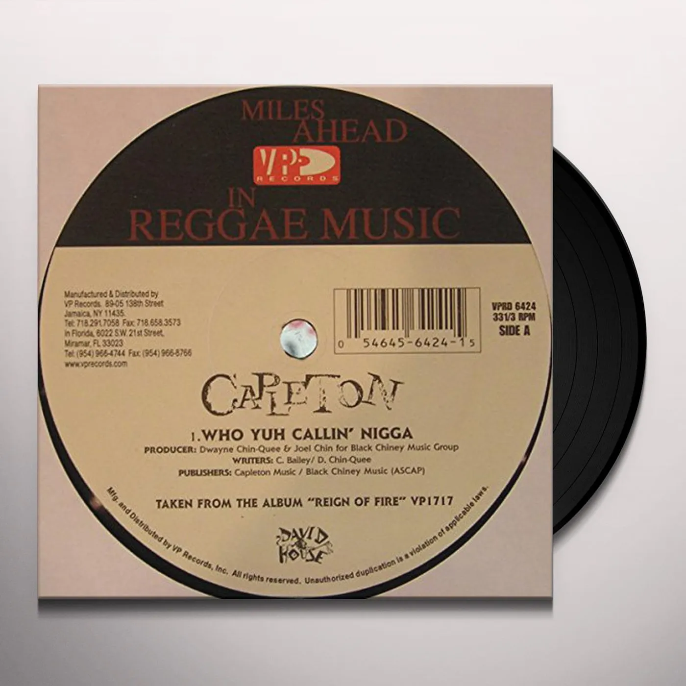 Capleton WHO YUH CALLIN Vinyl Record