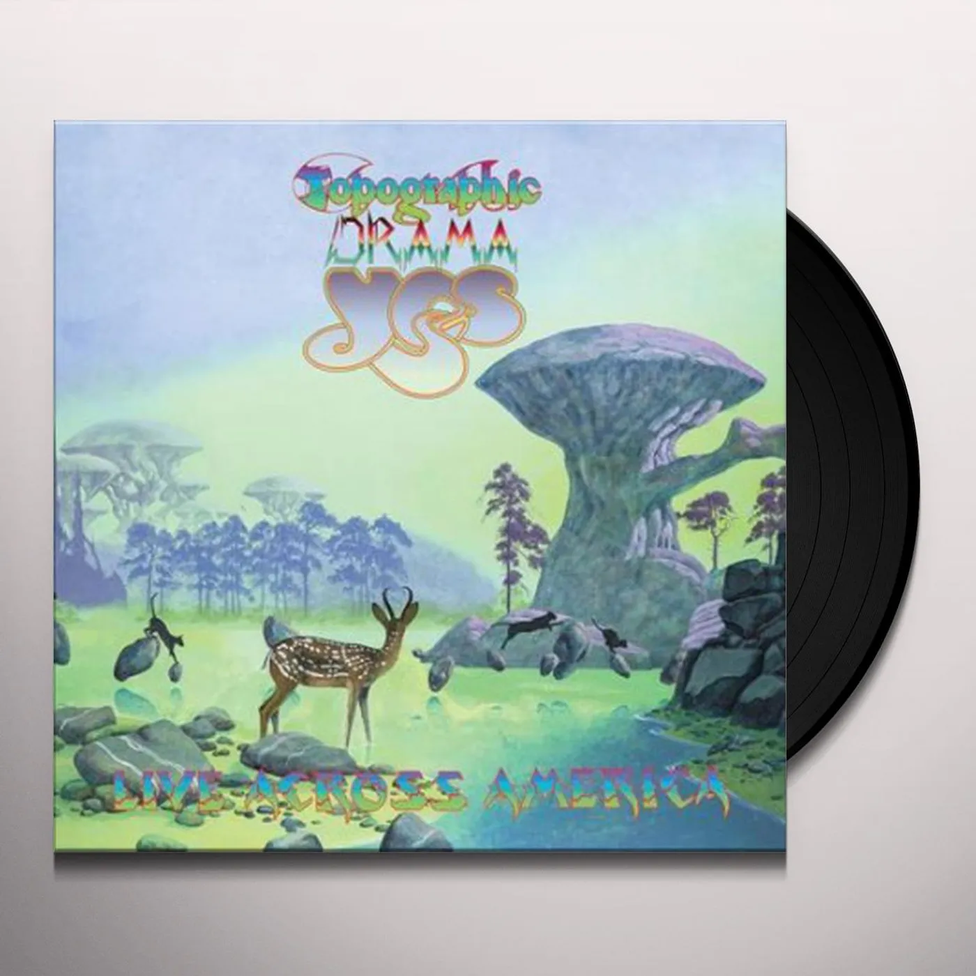 Yes TOPOGRAPHIC DRAMA - LIVE ACROSS AMERICA Vinyl Record