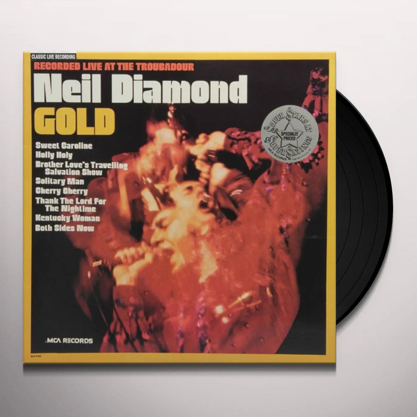 Neil Diamond GOLD (LIVE AT THE TROUBADOR) Vinyl Record