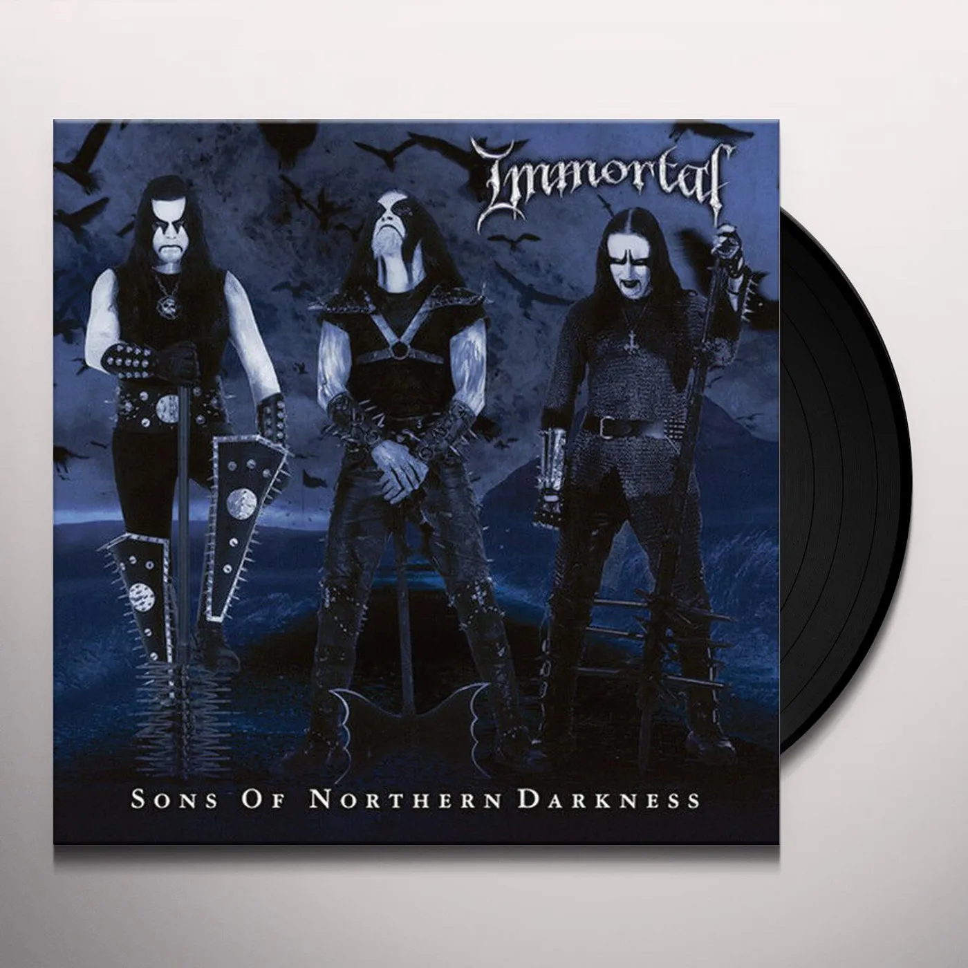 Immortal SONS OF NORTHERN DARKNESS (CLEAR W/ BLUE SWIRL) Vinyl Record