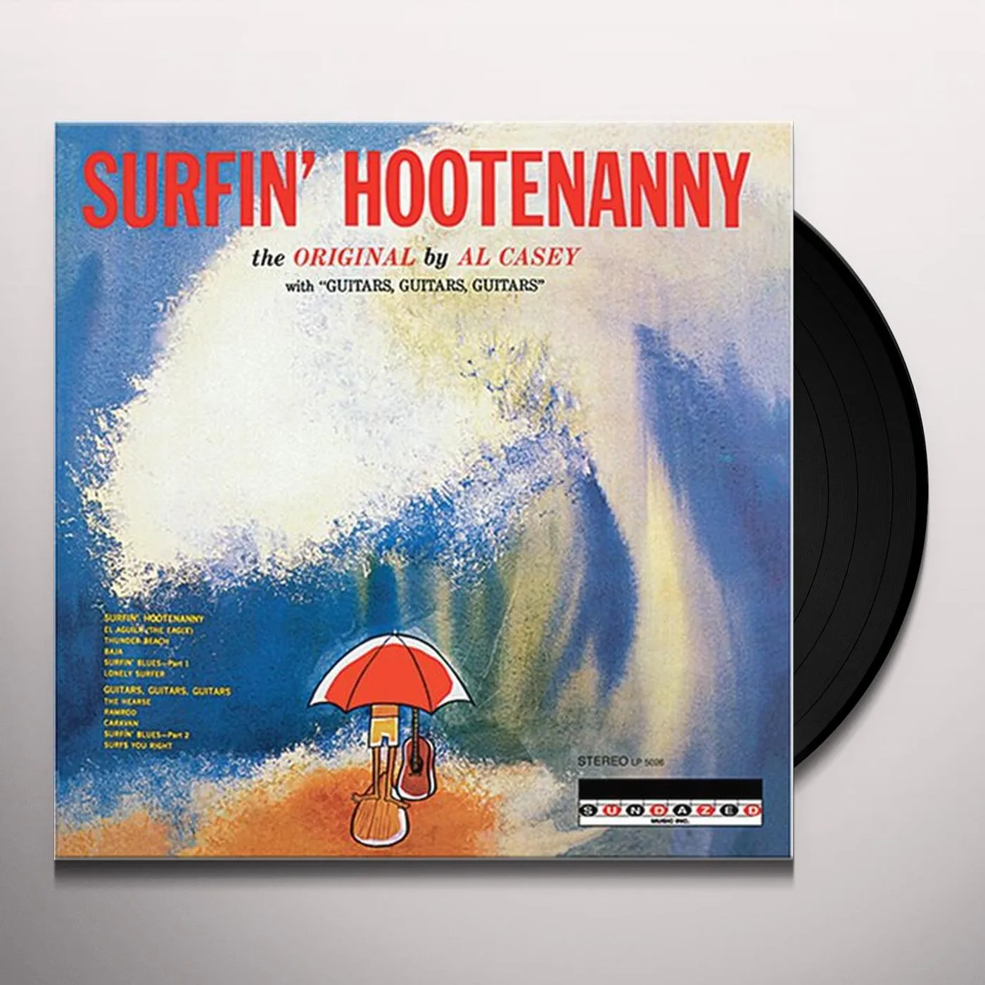 Al Casey SURFIN HOOTENANNY Vinyl Record