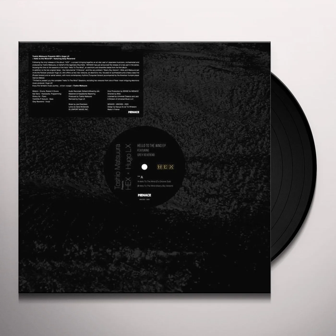 Toshio Matsuura Pres. Hex X Hugo Lx HELLO TO THE WIND Vinyl Record