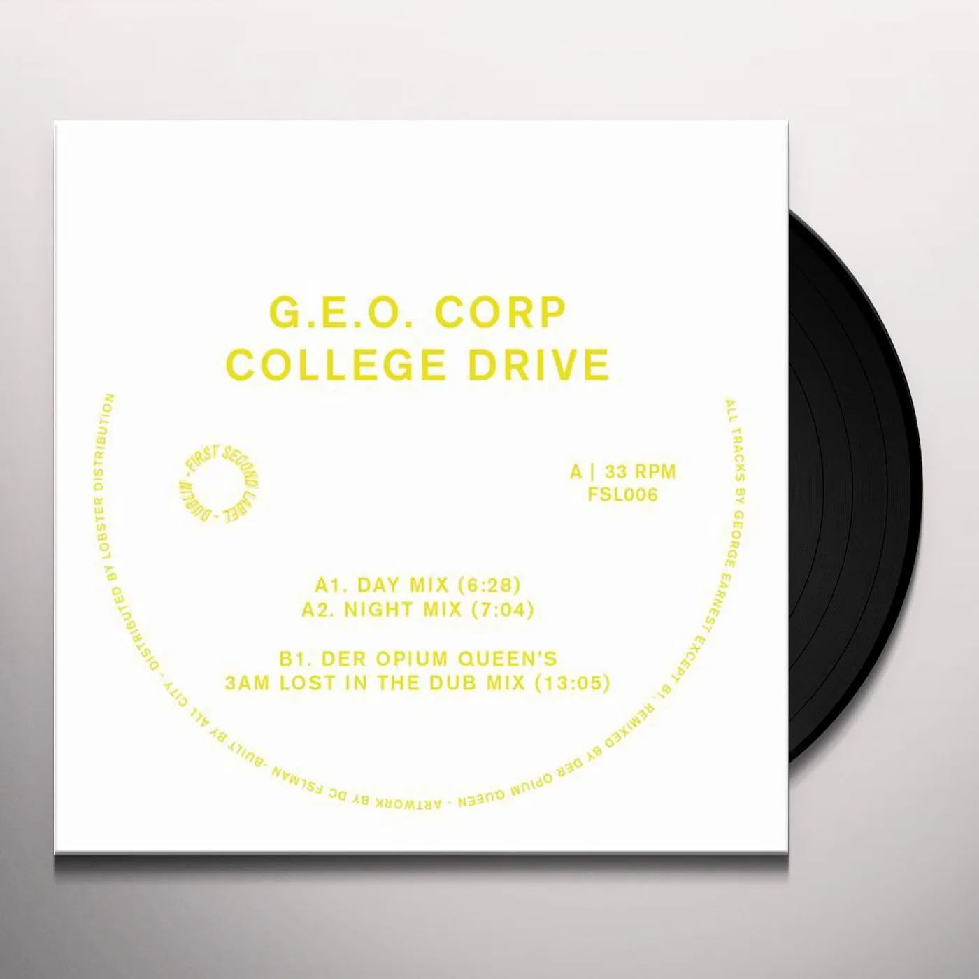 G.E.O. Corp College Drive Vinyl Record