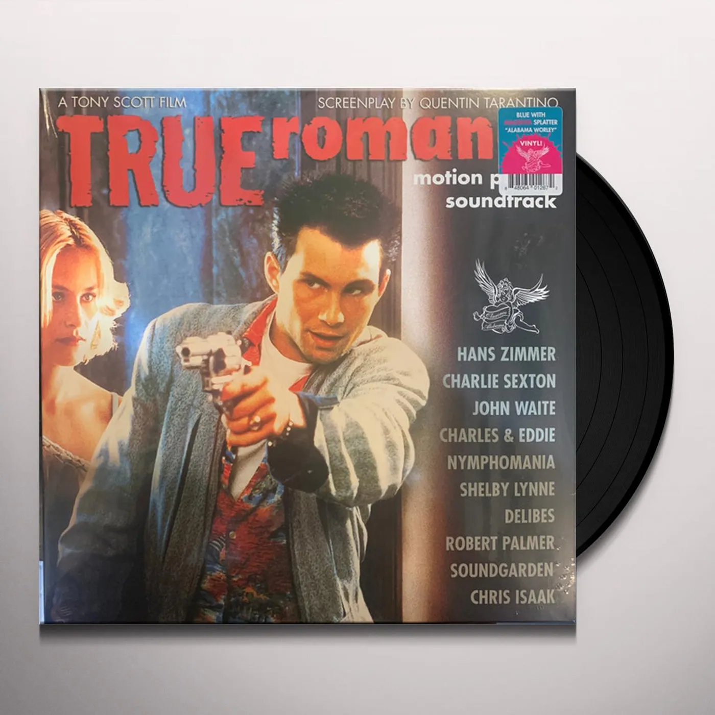 Various Artists  TRUE ROMANCE- MOTION PICTURE SOUNDTRACK (BLUE WITH MAGENTA SPLATTER ALABAMA WORLEY VINYL) Vinyl Record