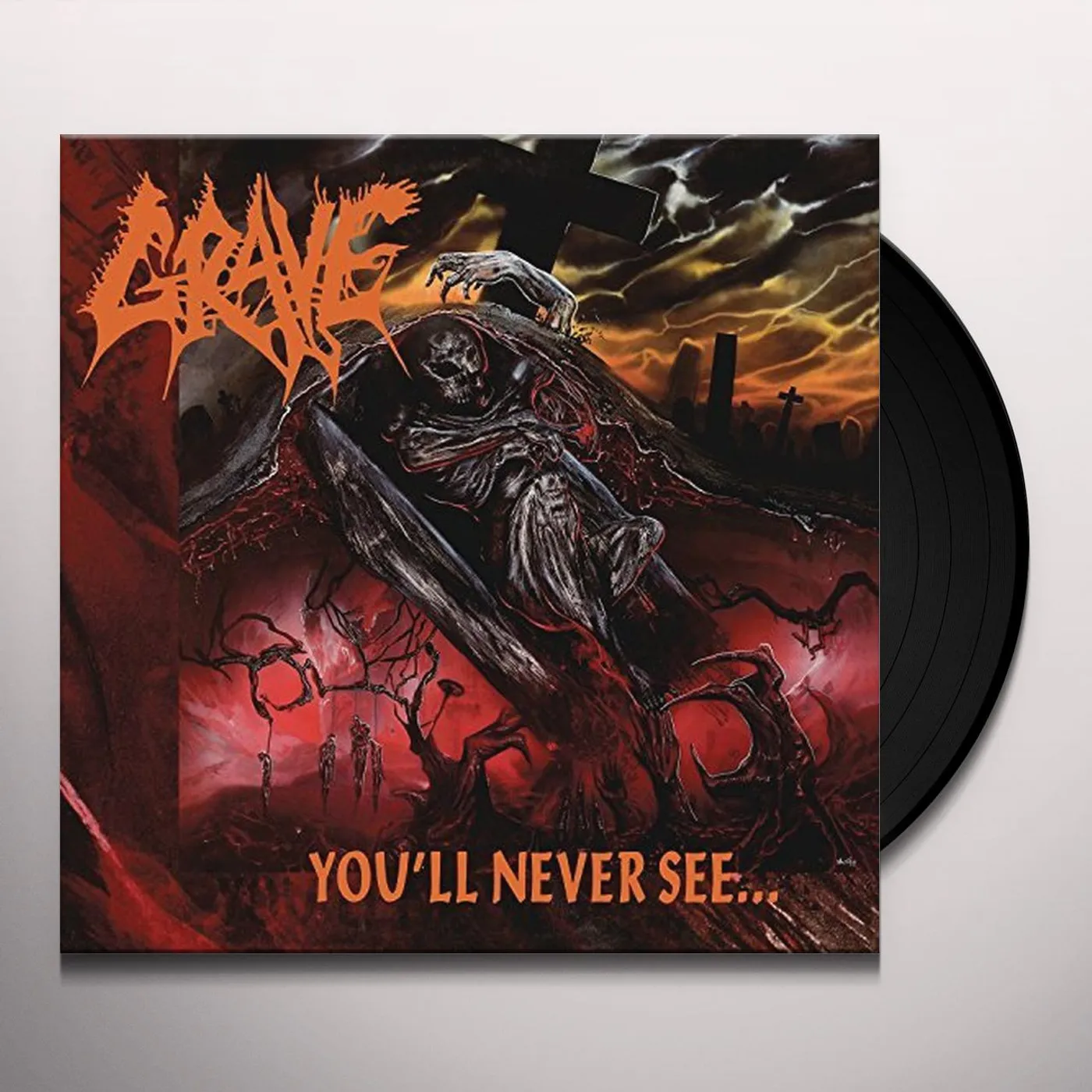 Grave YOU'LL NEVER SEE Vinyl Record