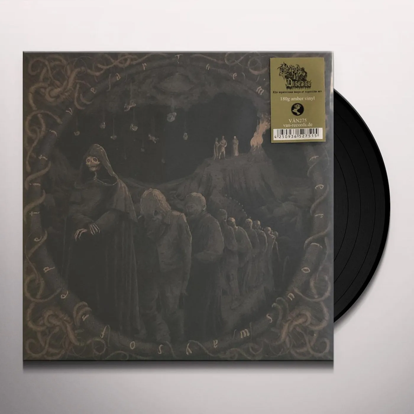 Chapel Of Disease MYSTERIOUS WAYS OF REPETITIVE ART (AMBER VINYL) Vinyl Record