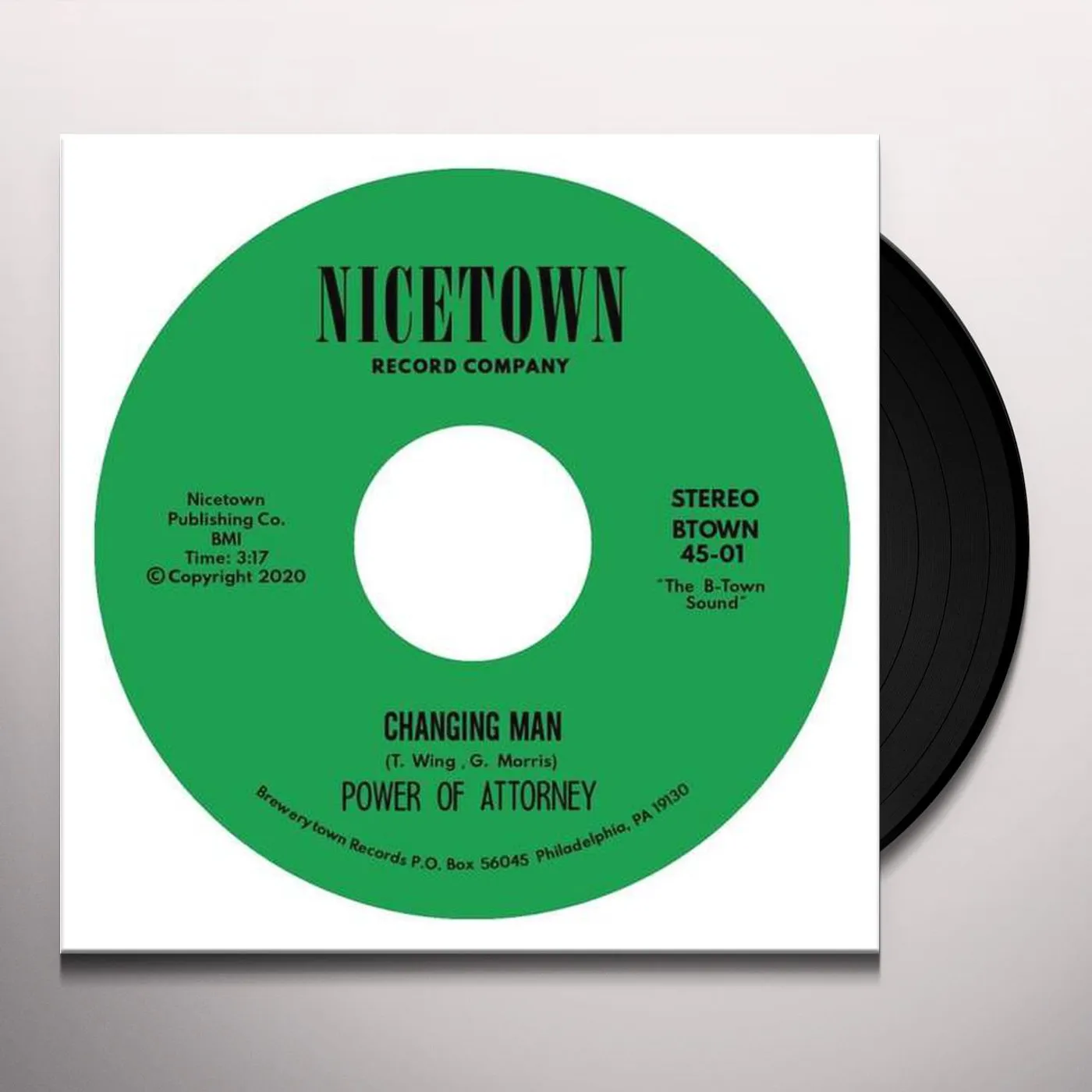 Power of Attorney CHANGING MAN / I'M JUST YOUR CLOWN Vinyl Record
