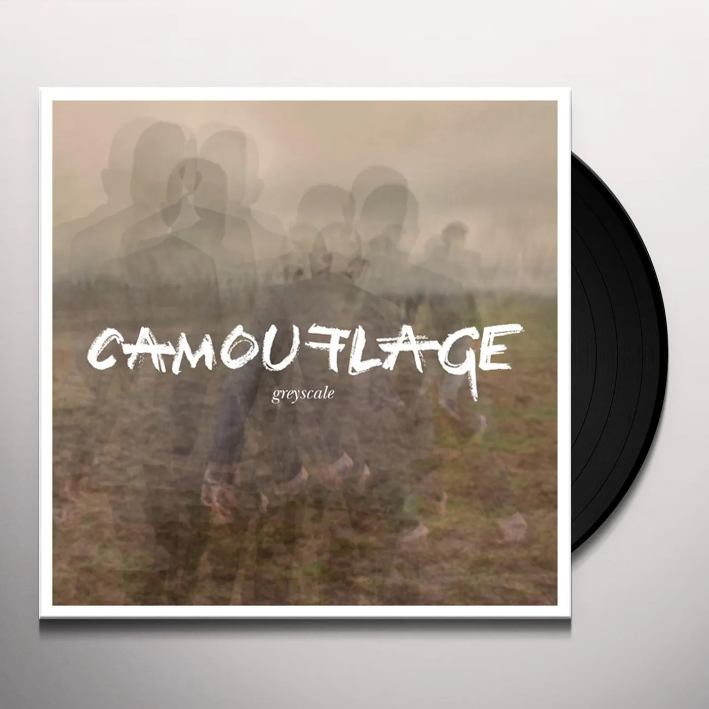 Camouflage Greyscale Vinyl Record