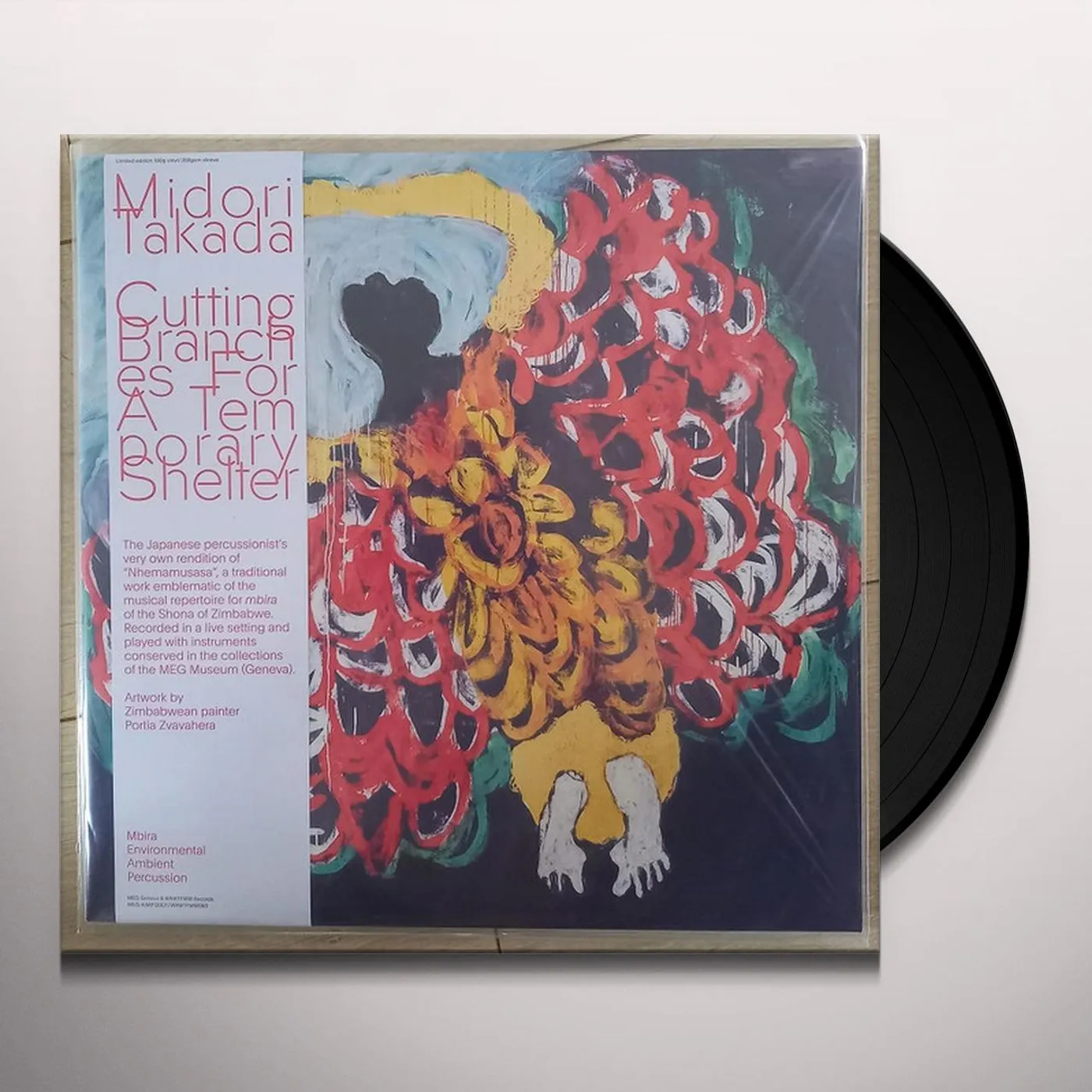 Midori Takada Cutting Branches For A Temporary Shelter (Obi/Liner Notes) Vinyl Record