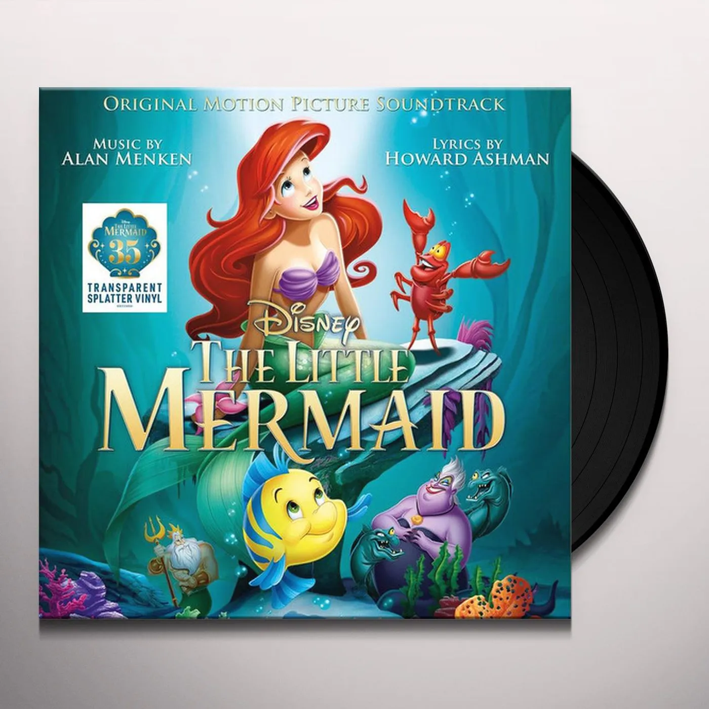Various Artists  LITTLE MERMAID (OST) (TRANSPARENT & BLUE SPLATTER VINYL/35TH ANNIVERSARY EDITION/LIMITED) Vinyl Record