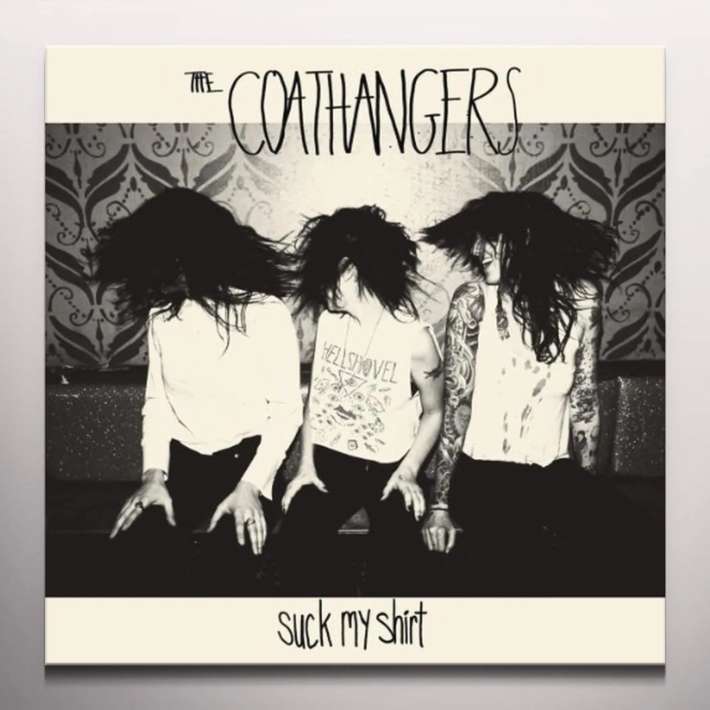 The Coathangers SUCK MY SHIRT (BLACK & WHITE SWIRL VINYL) Vinyl Record